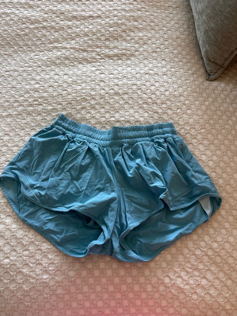 Women’s Athletic Running Shorts - Teal Blue